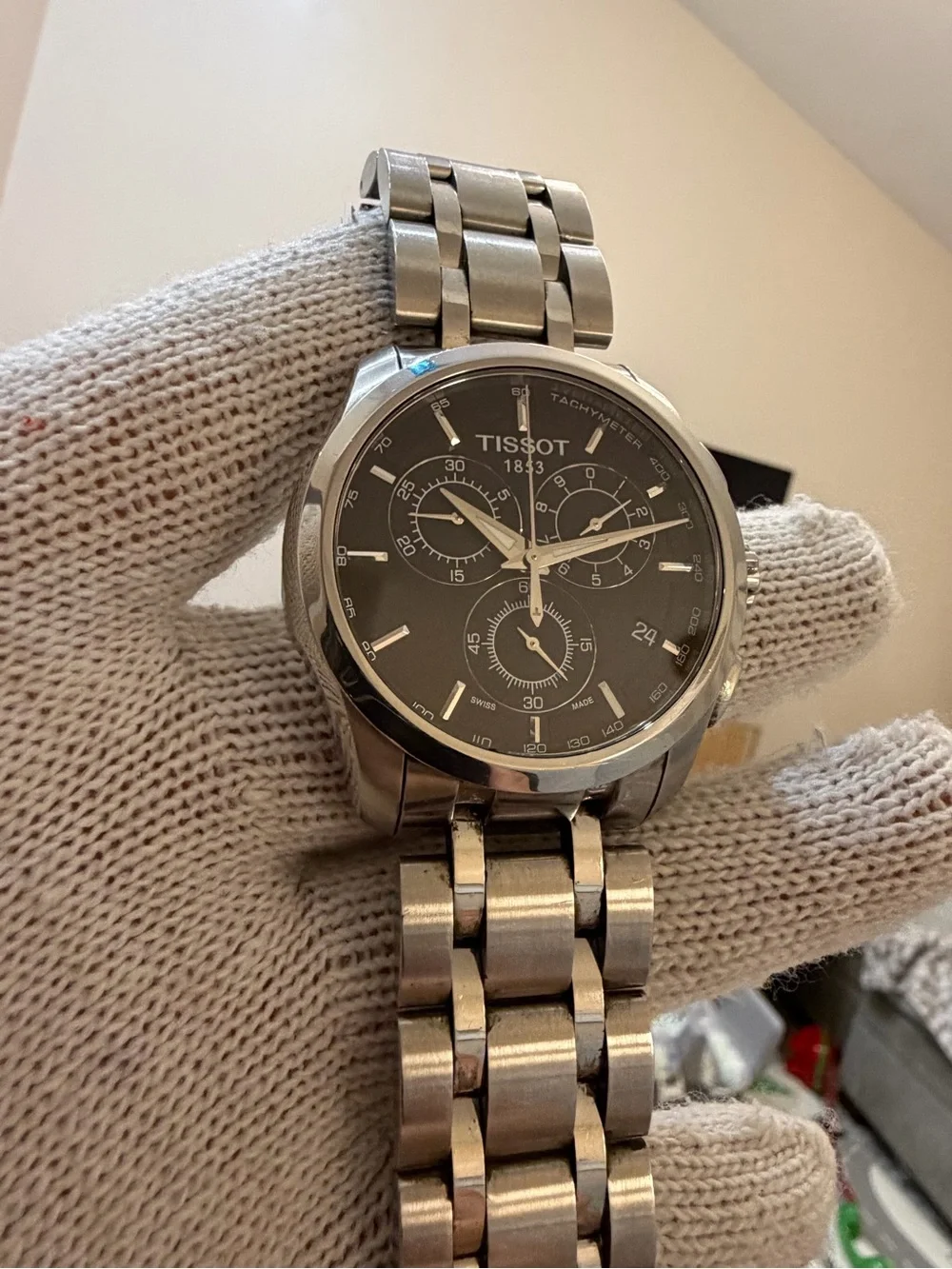 Tissot Couturier Chronograph T035617 A Men's Quartz Watch - Stainless Steel
